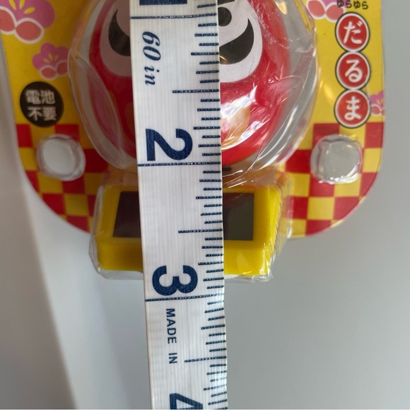 DARUMA Doll Solar Powered Swinging Toy - Red NEW IN BOX - Picture 5 of 5